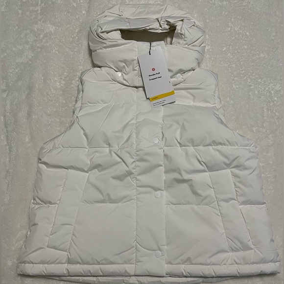 BRAND NEW Lululemon Wunder Puff 600-Down-Fill Cropped Vest - Picture 8 of 11